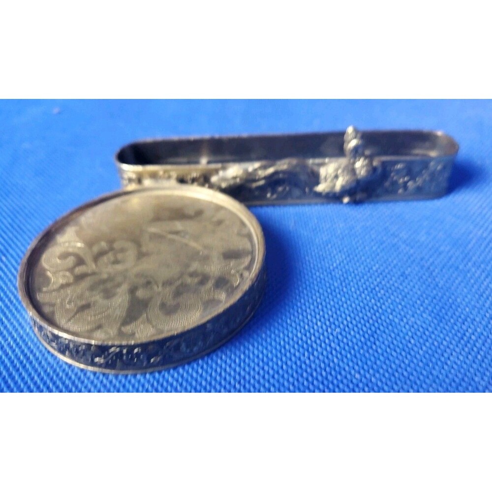 Vintage Ornate Brass Cup & Saucer Display Peacock Bird ARDALT Japan Holder Stand